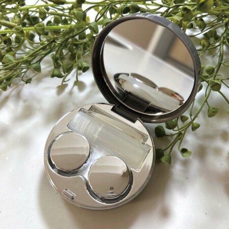 contact1 3coins 隱眼水盒附鏡子